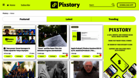 What Pixstory.com website looked like in 2021 (2 years ago)