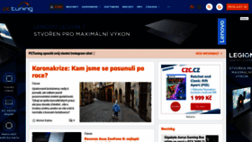 What Pctuning.cz website looked like in 2021 (2 years ago)