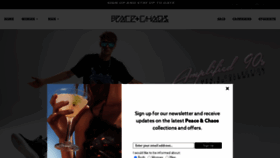 What Peaceandchaos.com website looked like in 2021 (2 years ago)