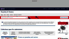 What Parasitesandvectors.com website looked like in 2021 (2 years ago)