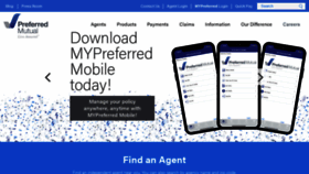 What Preferredmutual.com website looked like in 2021 (2 years ago)
