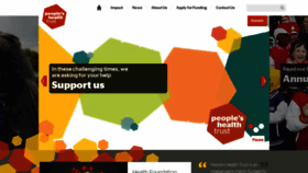 What Peopleshealthtrust.org.uk website looked like in 2021 (4 years ago)
