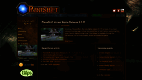 What Planeshift.it website looked like in 2021 (2 years ago)