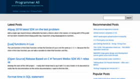 What Programmerall.com website looked like in 2021 (2 years ago)