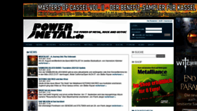 What Powermetal.de website looked like in 2021 (2 years ago)