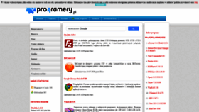 What Programery.pl website looked like in 2021 (2 years ago)