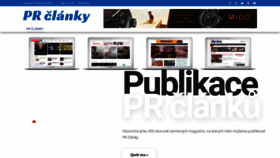 What Pr-clanky.net website looked like in 2021 (2 years ago)