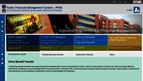 What Pfms.nic.in website looked like in 2021 (2 years ago)