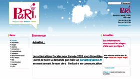 What Pariasbl.org website looked like in 2021 (2 years ago)