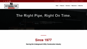 What Pittsburghpipe.com website looked like in 2021 (2 years ago)