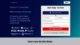 What Prizerebel.com website looked like in 2021 (2 years ago)