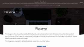 What Picserver.org website looked like in 2021 (2 years ago)