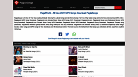 What Paglasongs.com website looked like in 2021 (2 years ago)