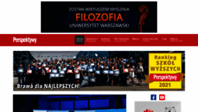What Perspektywy.pl website looked like in 2021 (2 years ago)