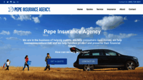 What Pepeinsurance.com website looked like in 2021 (4 years ago)