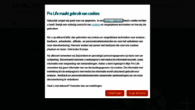 What Prolife.nl website looked like in 2021 (4 years ago)