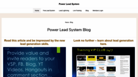 What Powerleadsystems.com website looked like in 2021 (2 years ago)