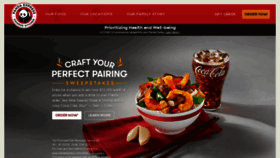 What Pandaexpress.com website looked like in 2021 (2 years ago)