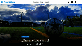 What Pragerzeitung.cz website looked like in 2021 (4 years ago)