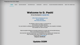 What Paehl.de website looked like in 2021 (2 years ago)