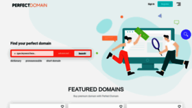 What Perfectdomain.com website looked like in 2021 (2 years ago)