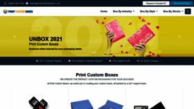 What Printcustomboxes.co.uk website looked like in 2021 (2 years ago)