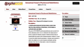 What Psychosocial.com website looked like in 2021 (2 years ago)