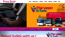 What Parveentravels.com website looked like in 2021 (2 years ago)