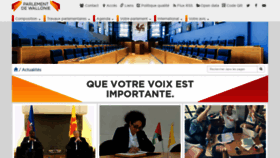 What Parlement-wallonie.be website looked like in 2021 (2 years ago)