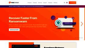 What Purestorage.com website looked like in 2021 (2 years ago)