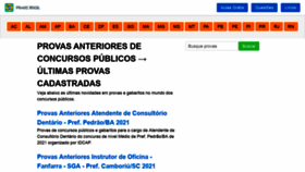 What Provasbrasil.com.br website looked like in 2021 (5 years ago)