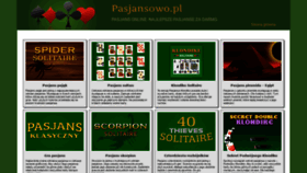 What Pasjansowo.pl website looked like in 2021 (2 years ago)