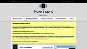 What Paperman.com website looked like in 2021 (2 years ago)