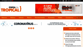 What Portaldatropical.com.br website looked like in 2021 (4 years ago)