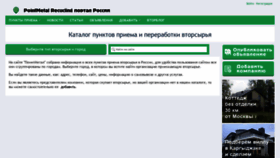 What Pointmetal.ru website looked like in 2021 (2 years ago)