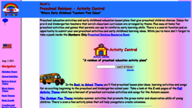 What Preschoolrainbow.org website looked like in 2021 (2 years ago)