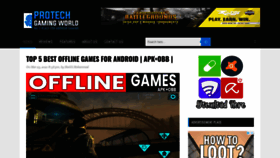 What Protechgamingworld.com website looked like in 2021 (2 years ago)