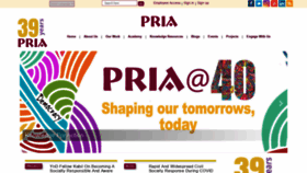 What Pria.org website looked like in 2021 (2 years ago)