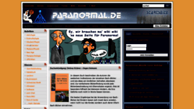 What Paranormal.de website looked like in 2021 (2 years ago)