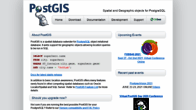What Postgis.net website looked like in 2021 (2 years ago)