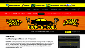 What Picknpullsa.com website looked like in 2021 (2 years ago)