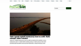 What Poznatsvet.cz website looked like in 2021 (2 years ago)