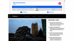 What Presovak.sk website looked like in 2021 (2 years ago)