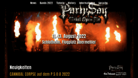 What Party-san.de website looked like in 2021 (2 years ago)
