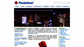 What Packetizer.com website looked like in 2021 (2 years ago)