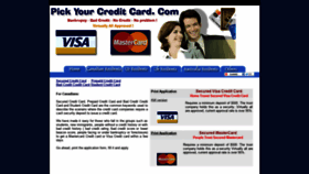 What Pickyourcreditcard.com website looked like in 2021 (2 years ago)
