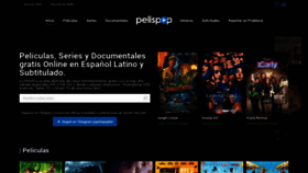 What Pelispop.me website looked like in 2021 (2 years ago)
