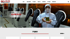 What P-oled.cn website looked like in 2021 (2 years ago)
