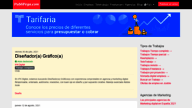 What Publipega.com website looked like in 2021 (2 years ago)