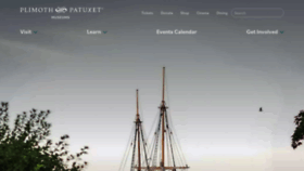 What Plimoth.org website looked like in 2021 (2 years ago)